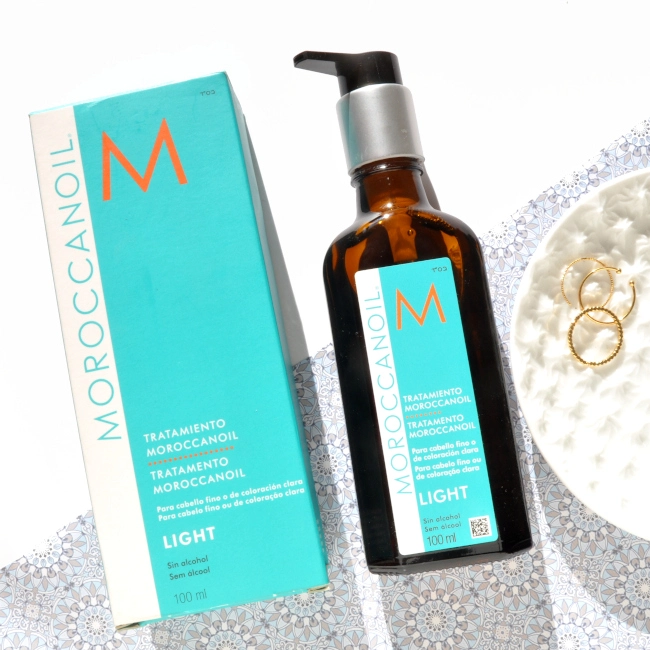 Antes y despues de usar el tratamiento de Moroccanoil Light