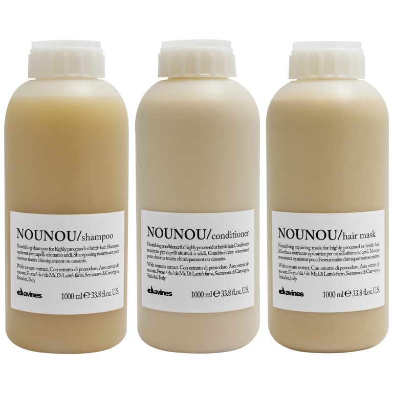 Davines Nounou Trio Shampoo 1L + Conditioner 1L + Mask 1L