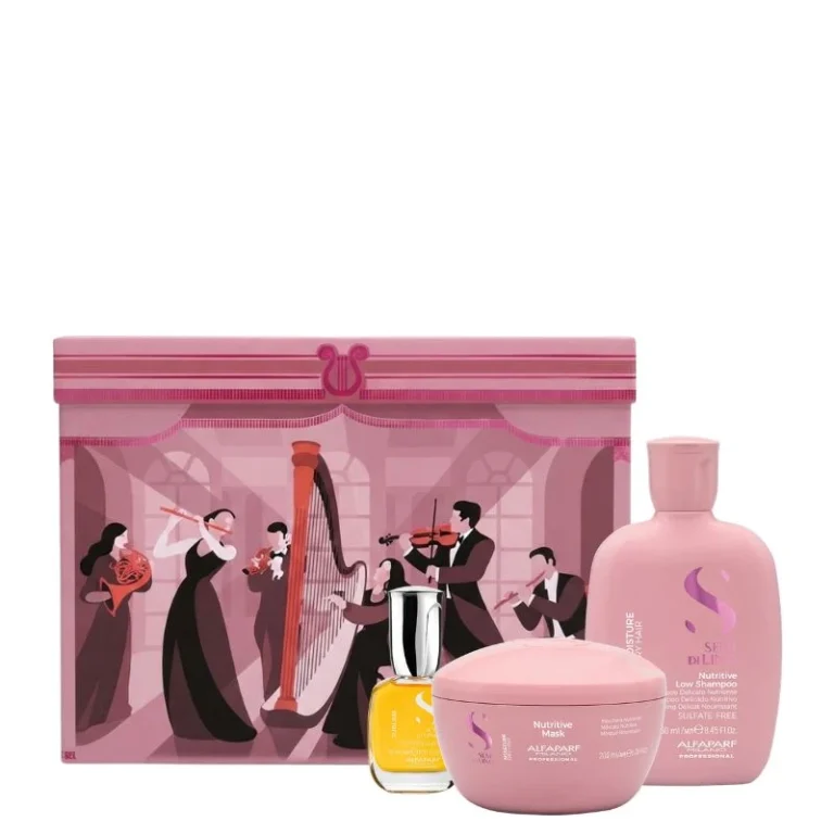 Alfaparf Semi Di Lino Nutritive Set Shampoo 250 ml + Mask 200 ml + Cristalli 15 ml